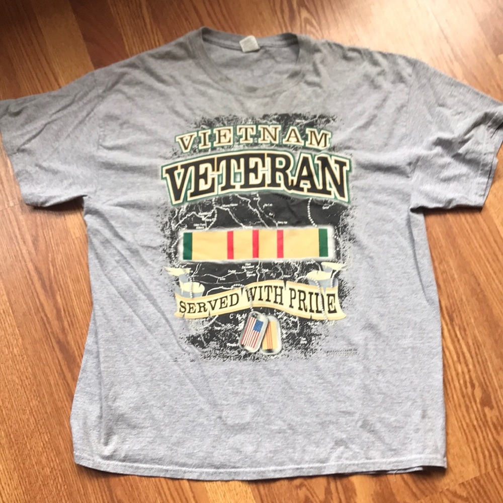 Gray Vietnam Veteran T-Shirt